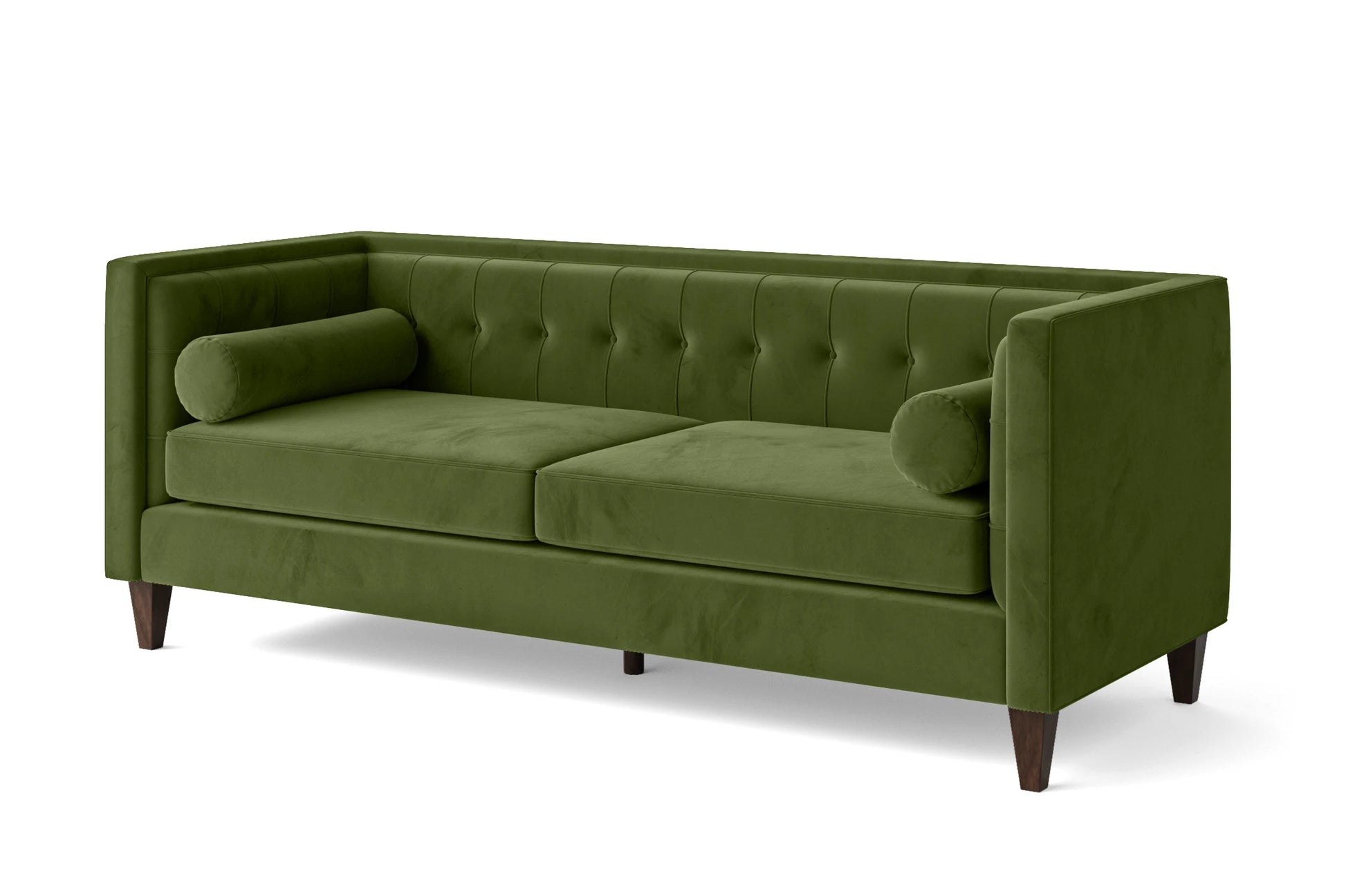 Brescia 3 Seater Sofa Lime Velvet