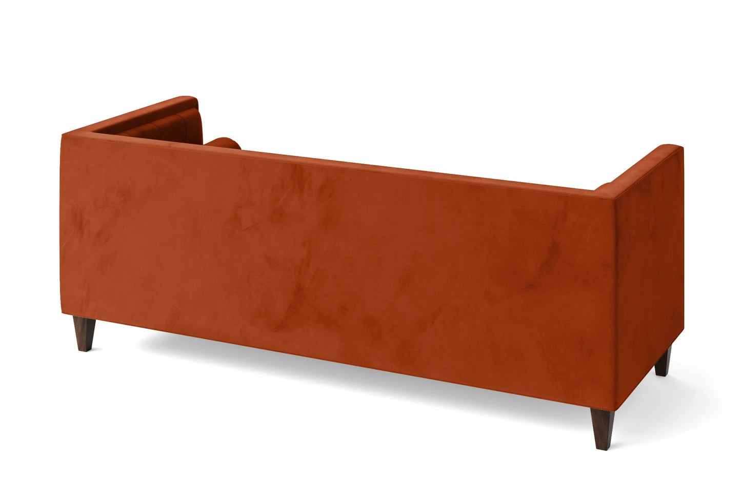 Brescia 3 Seater Sofa Orange Velvet