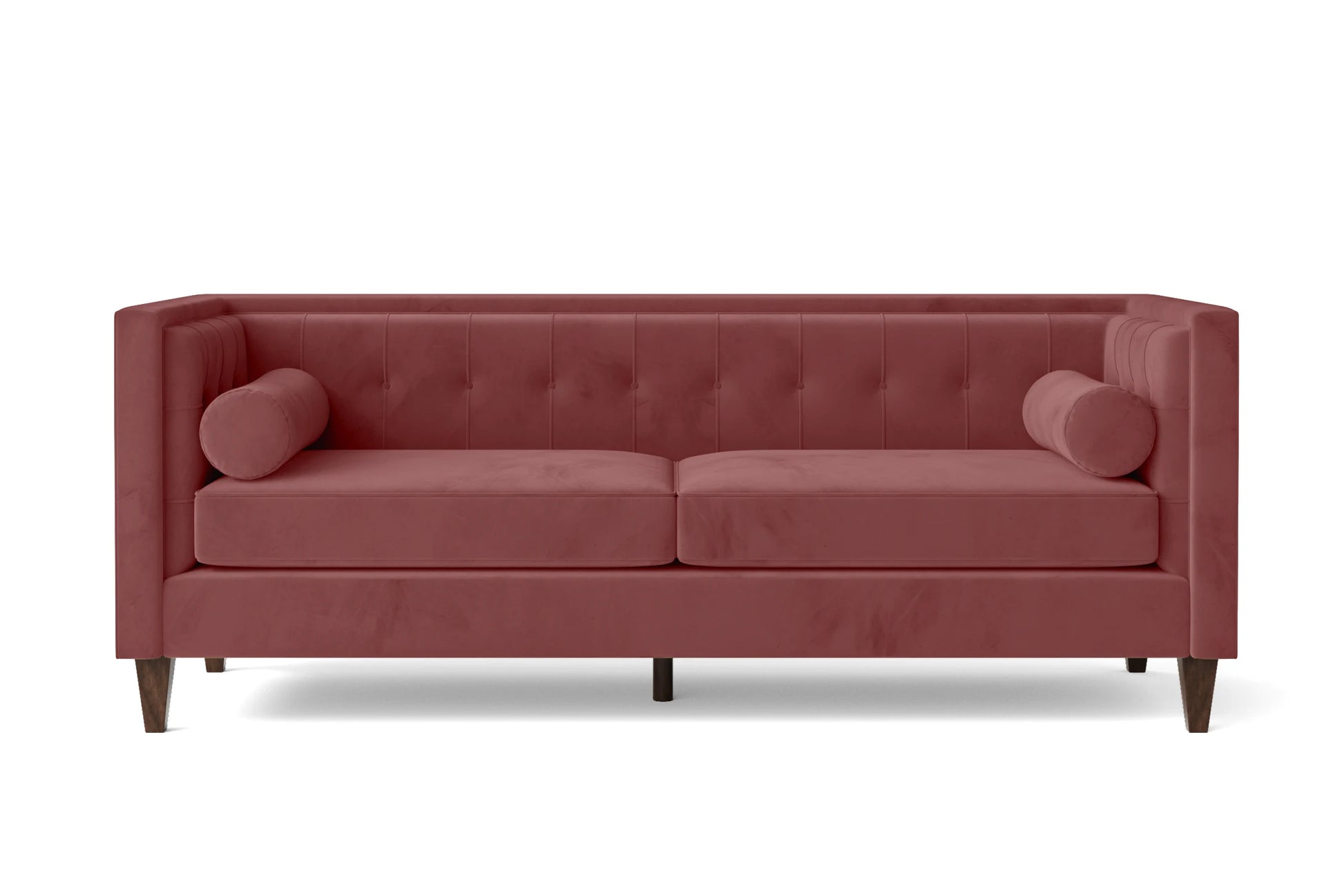 Brescia 3 Seater Sofa Pink Velvet