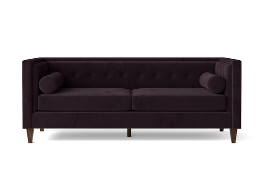 Brescia 3 Seater Sofa Purple Velvet