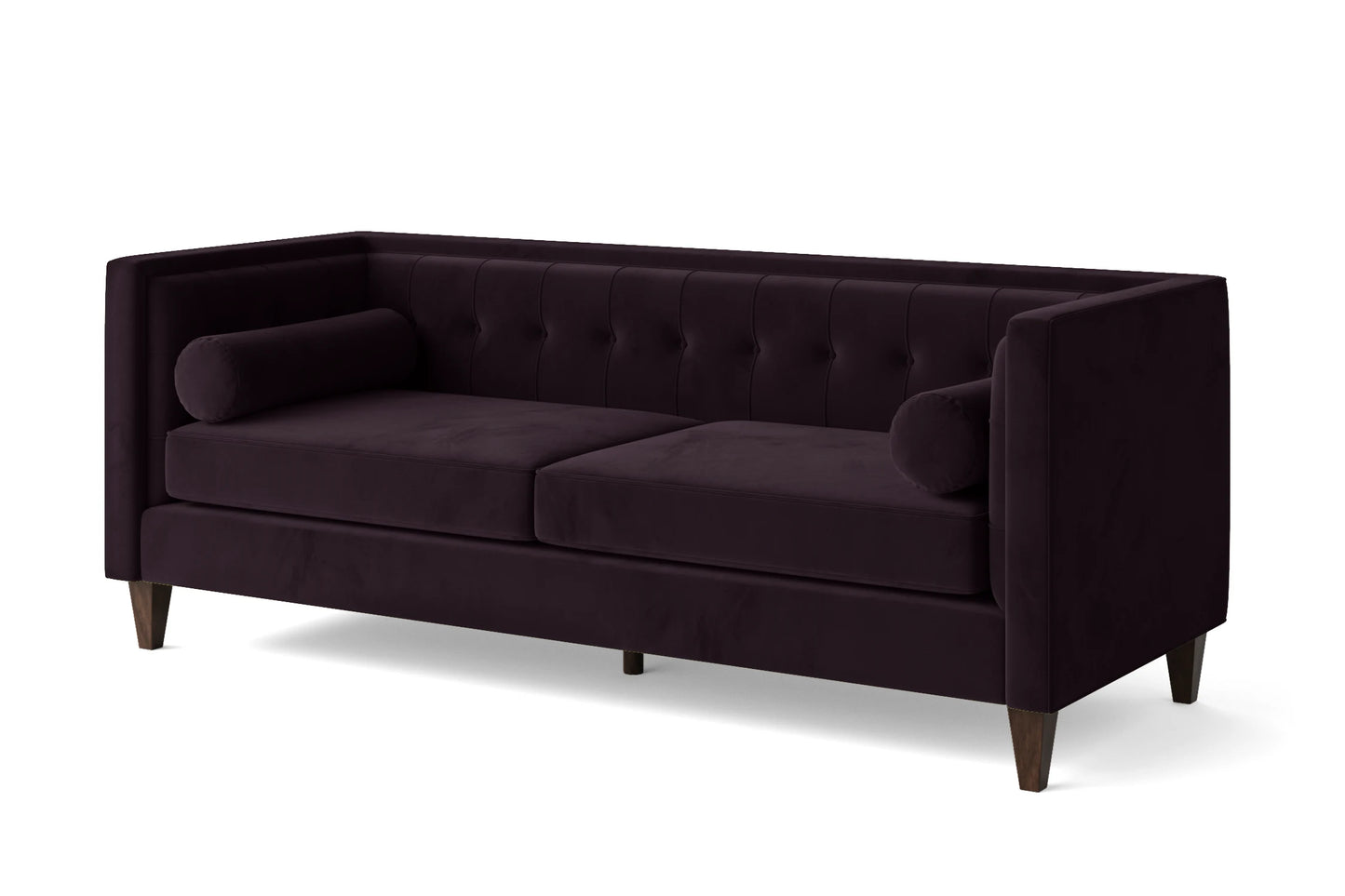 Brescia 3 Seater Sofa Purple Velvet