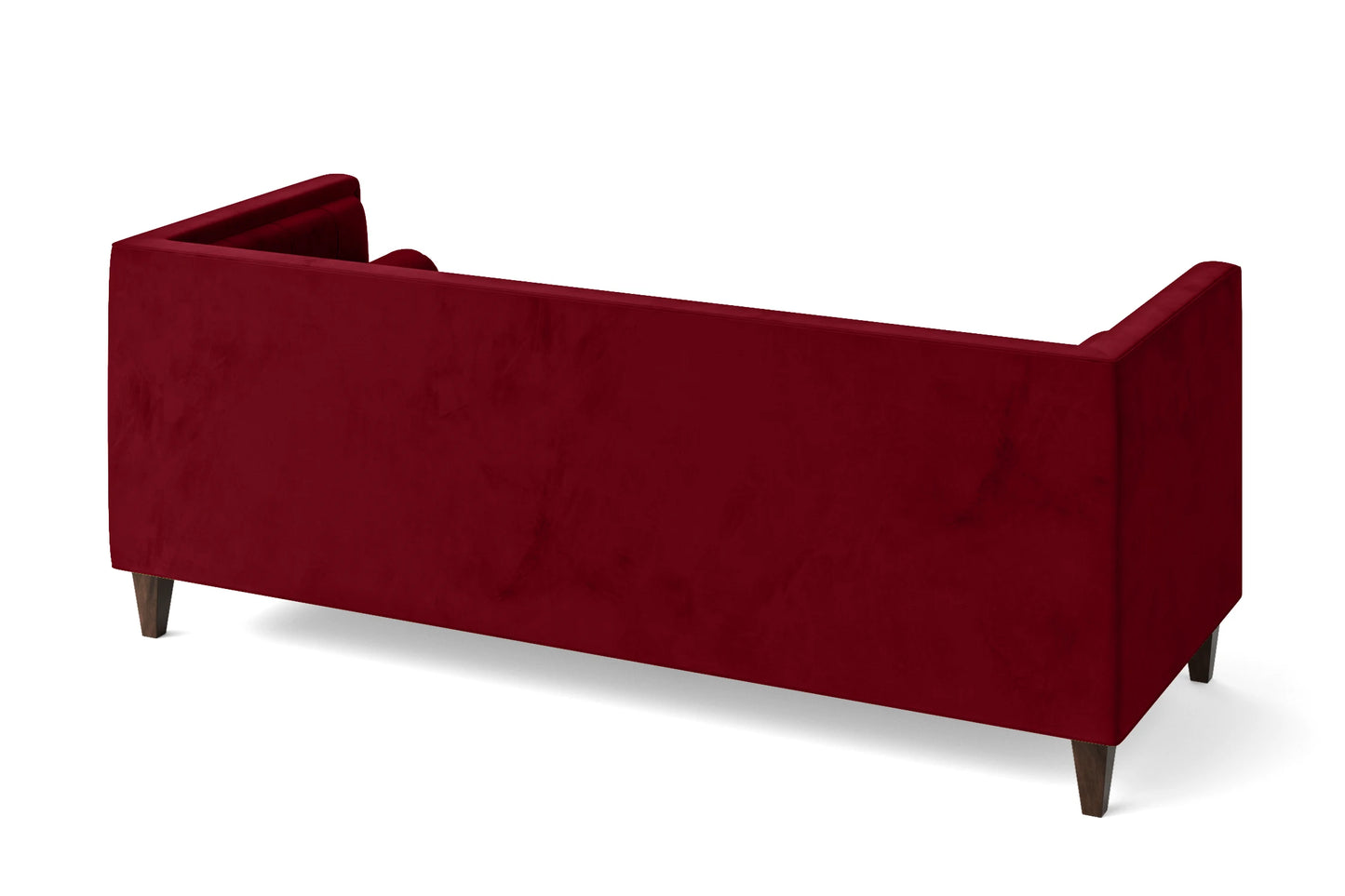 Brescia 3 Seater Sofa Red Velvet