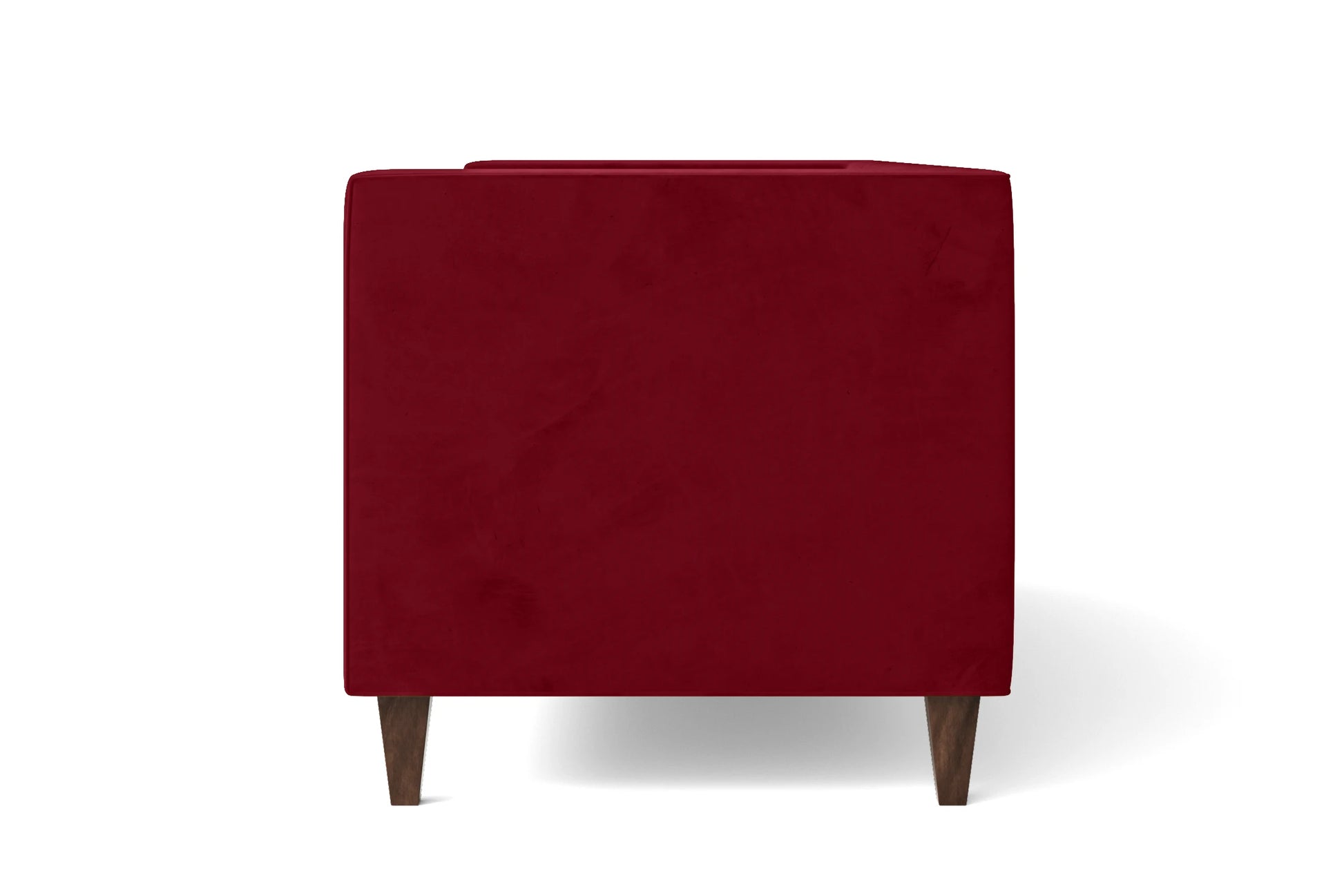 Brescia 3 Seater Sofa Red Velvet