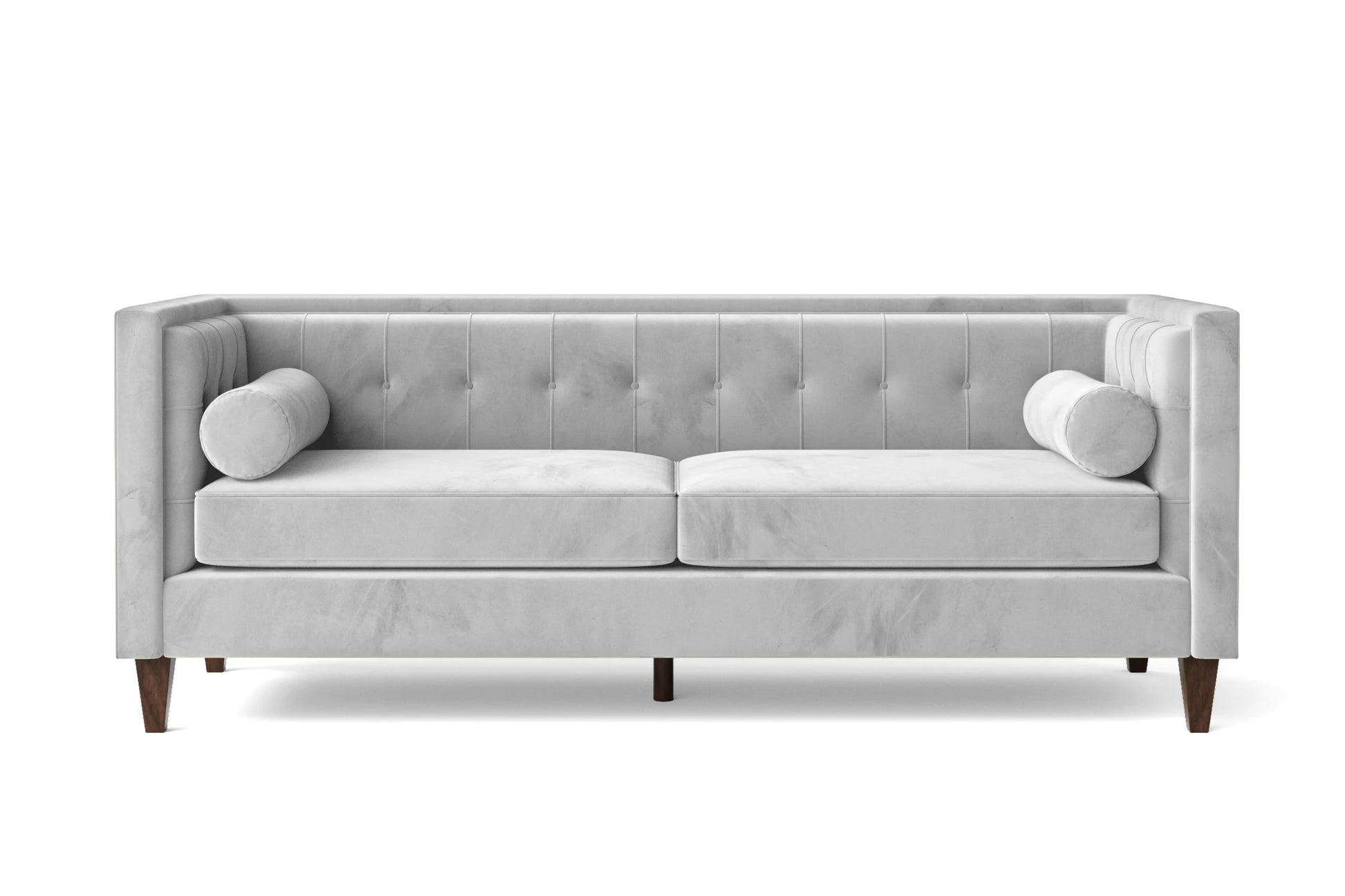 Brescia 3 Seater Sofa White Velvet