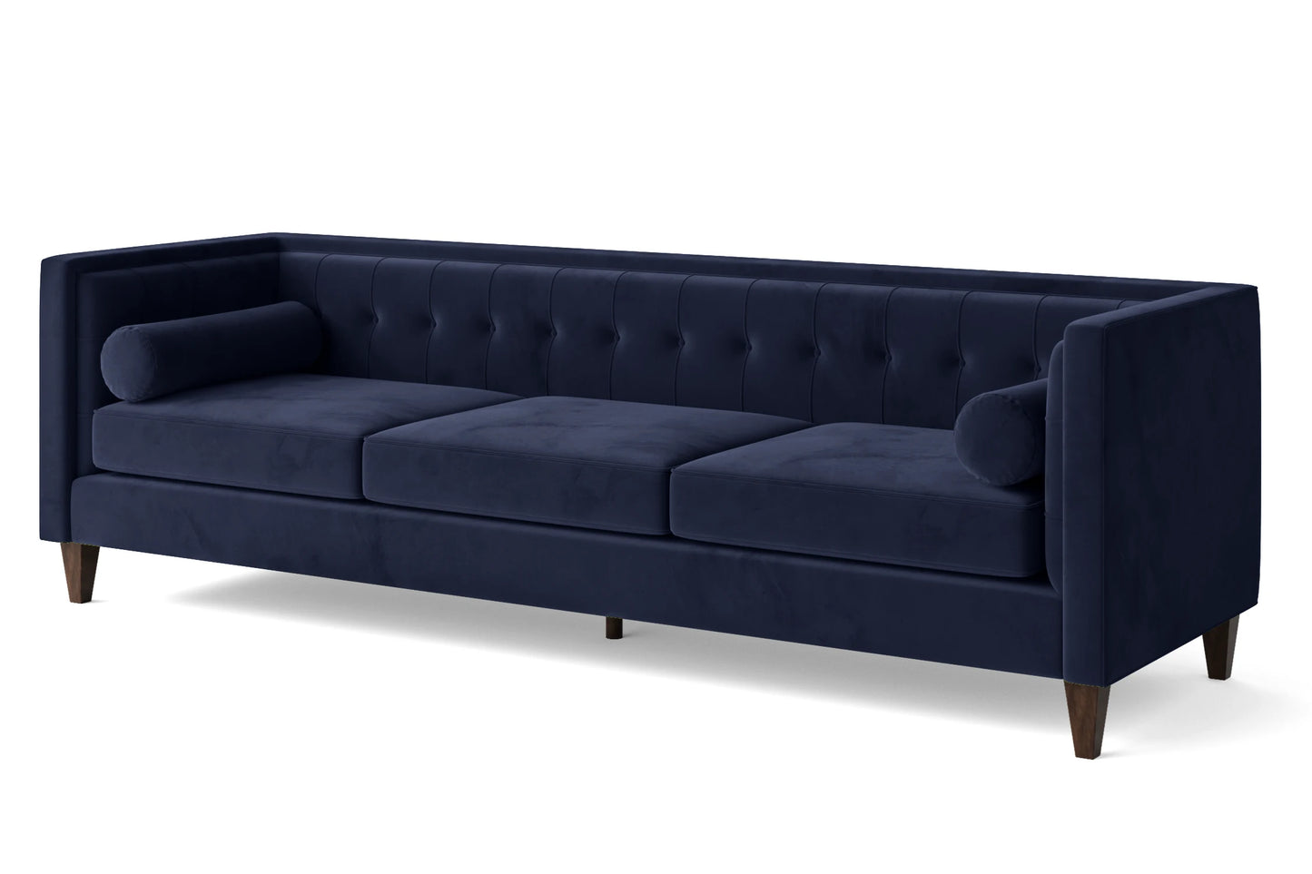 Brescia 4 Seater Sofa Dark Blue Velvet