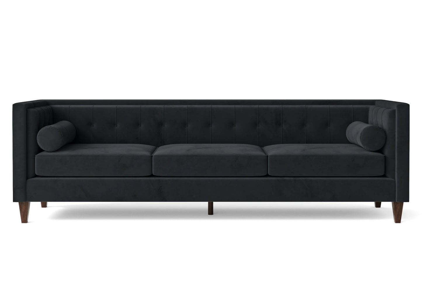 Brescia 4 Seater Sofa Dark Grey Velvet