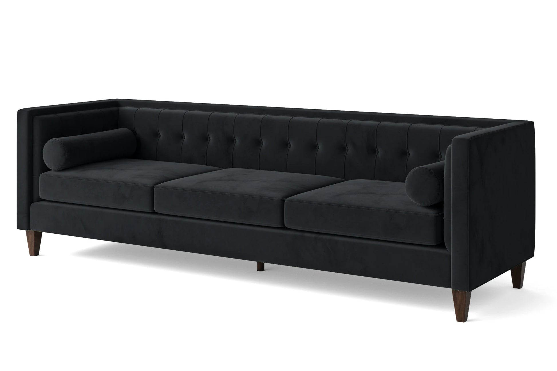 Brescia 4 Seater Sofa Dark Grey Velvet