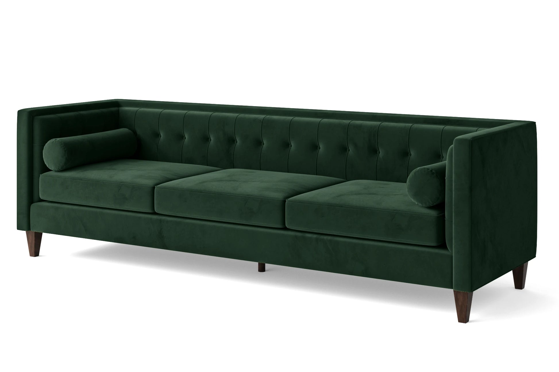 Brescia 4 Seater Sofa Green Velvet