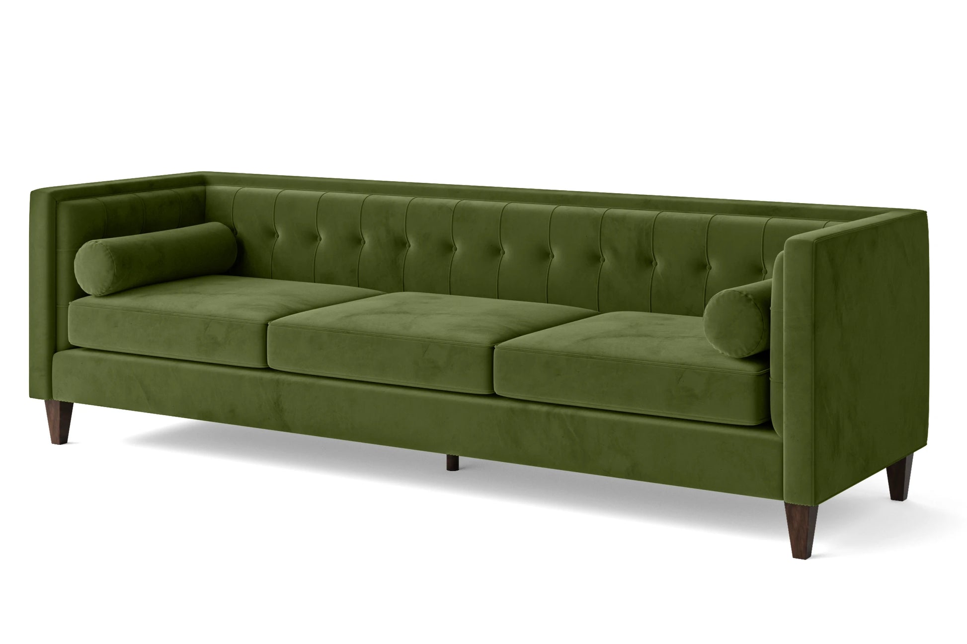 Brescia 4 Seater Sofa Lime Velvet