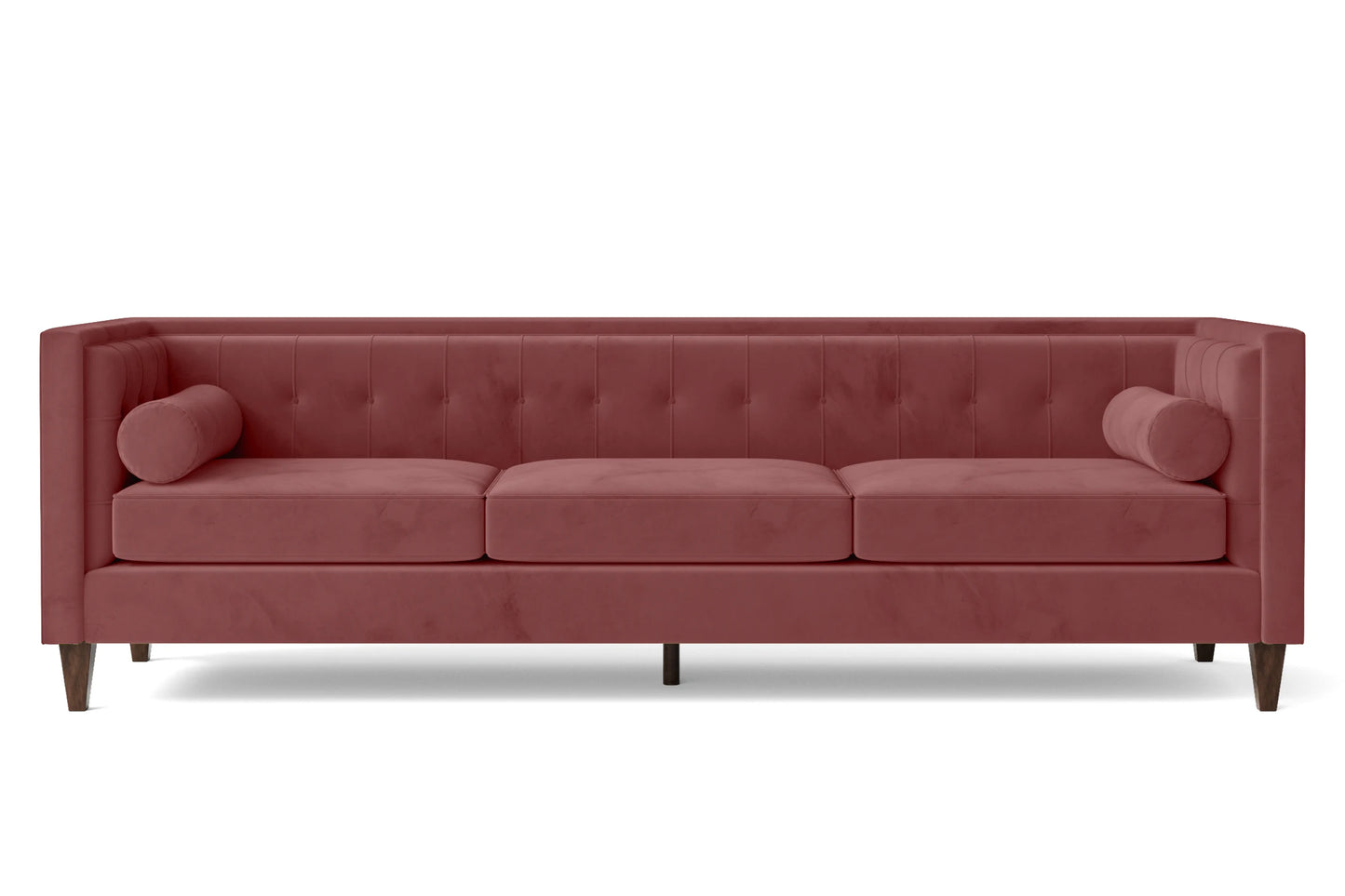 Brescia 4 Seater Sofa Pink Velvet