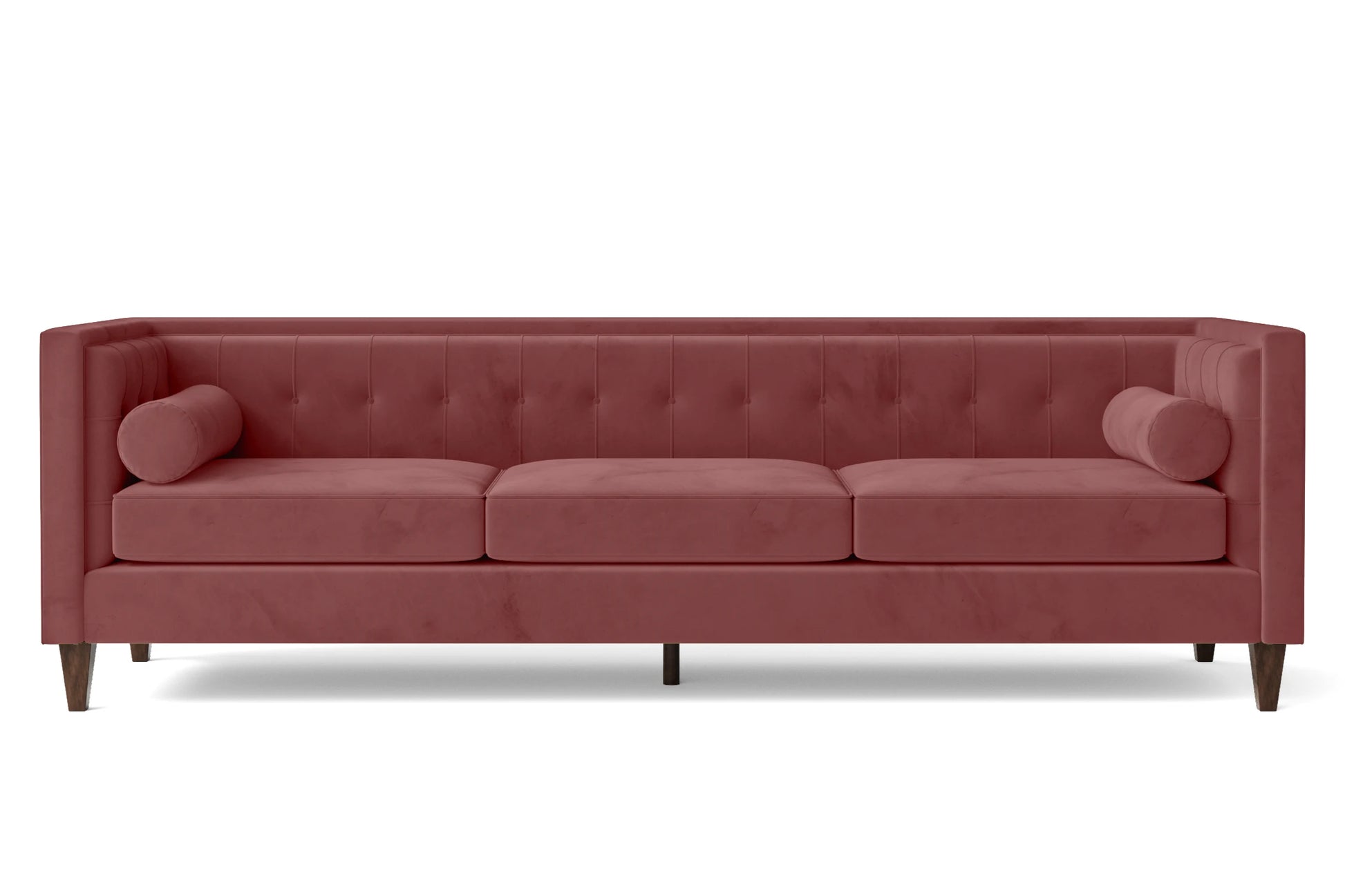 Brescia 4 Seater Sofa Pink Velvet