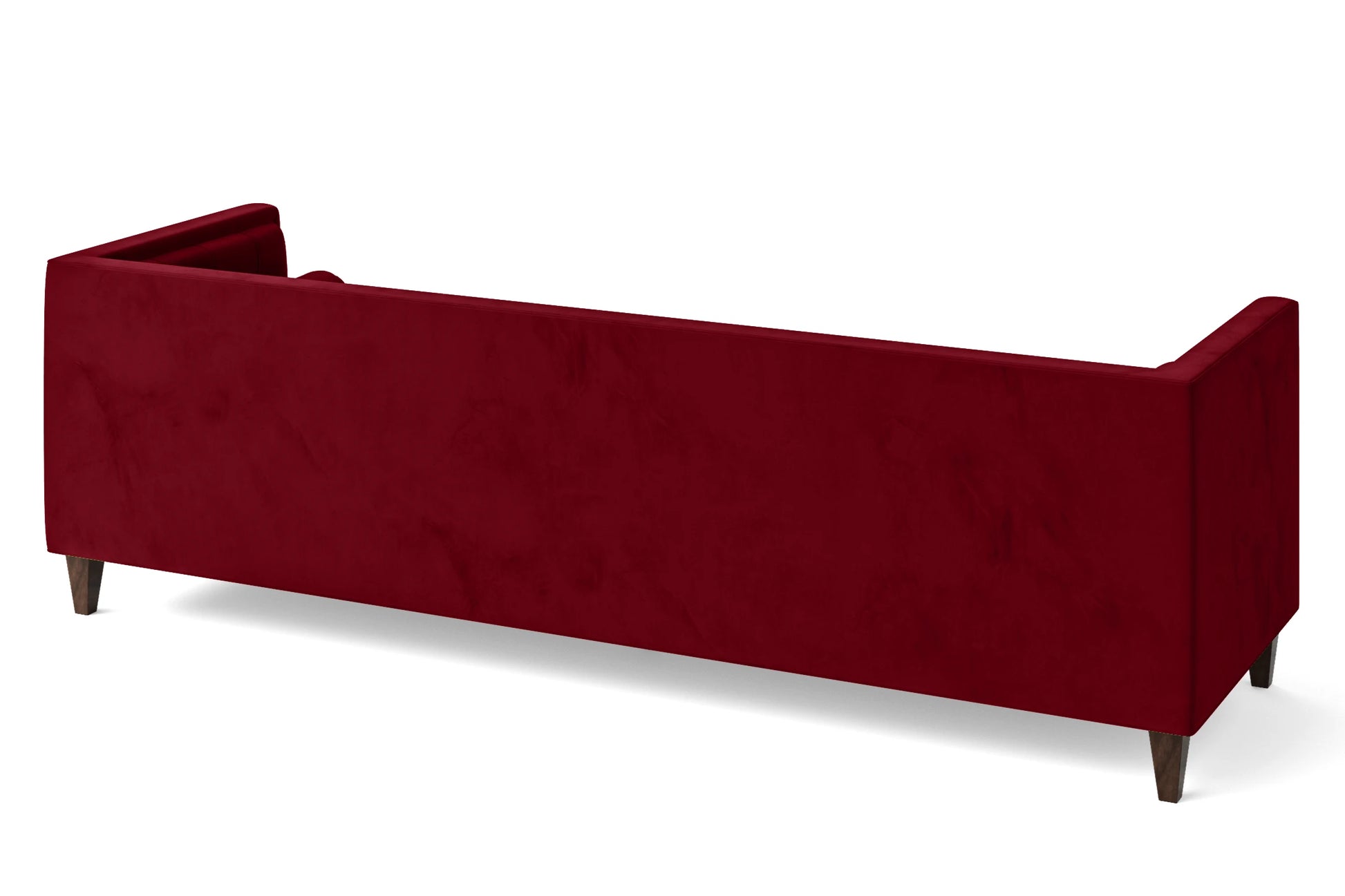 Brescia 4 Seater Sofa Red Velvet