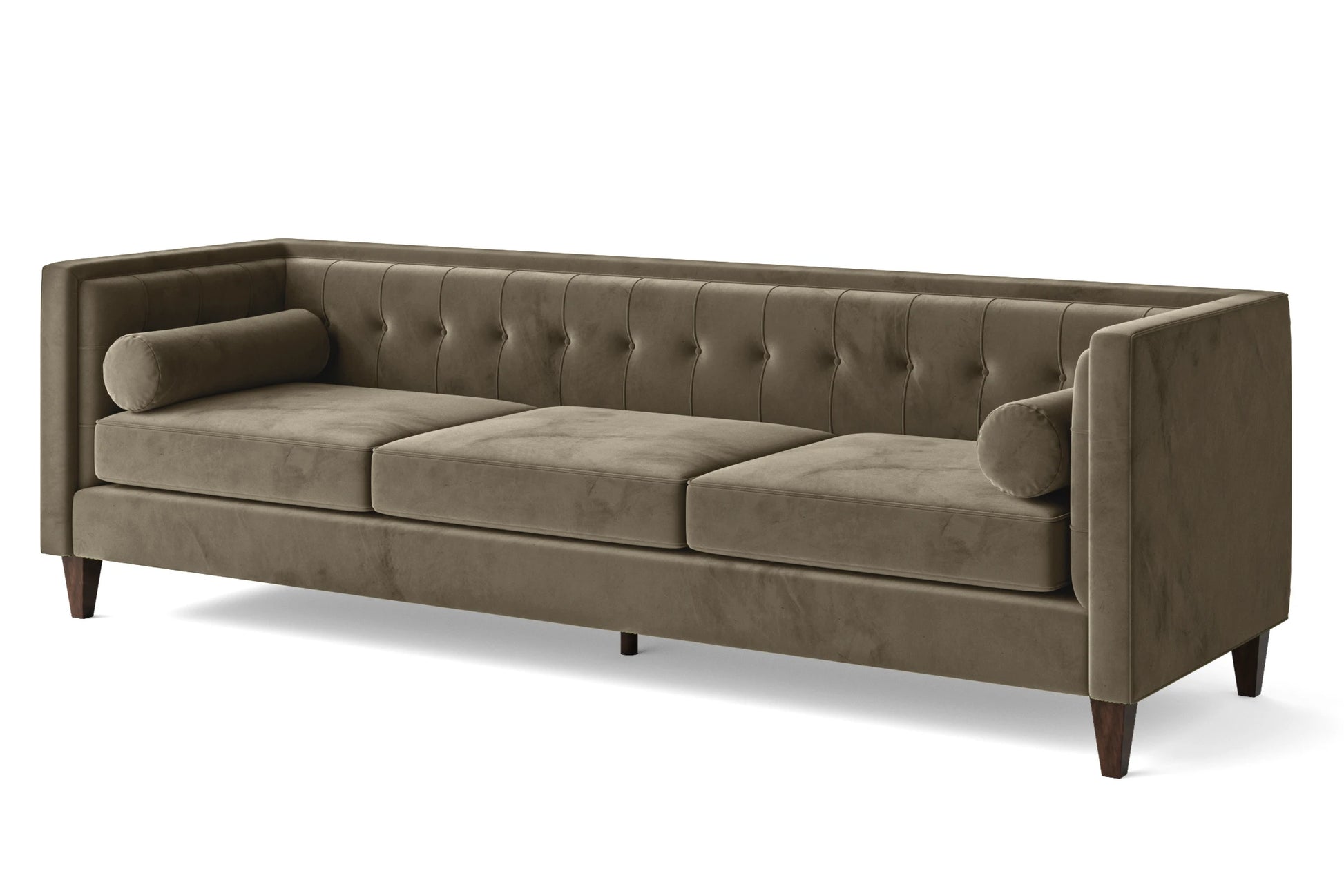 Brescia 4 Seater Sofa Sand Velvet