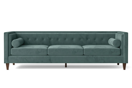 Brescia 4 Seater Sofa Teal Velvet