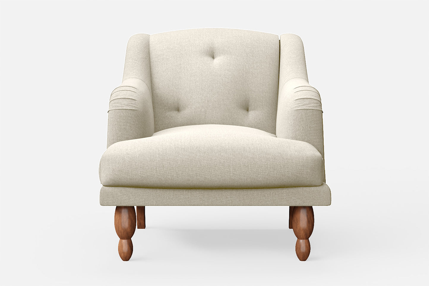 Burlington Armchair Cream Linen Fabric