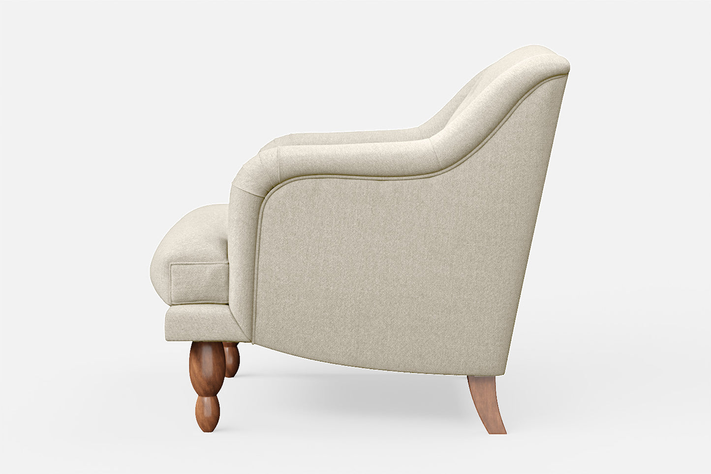 Burlington Armchair Cream Linen Fabric