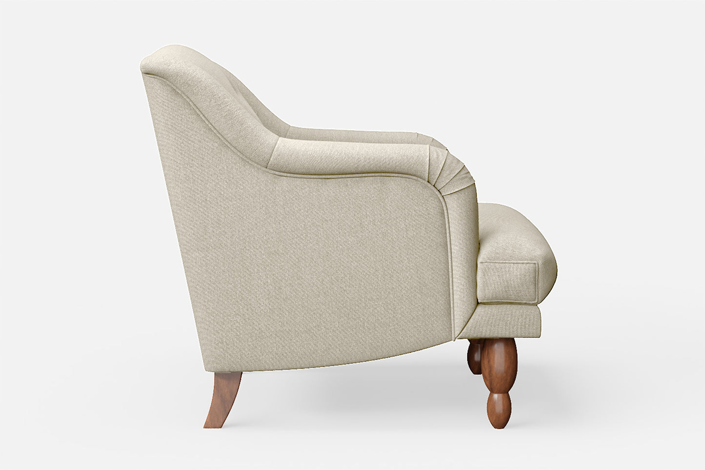 Burlington Armchair Cream Linen Fabric