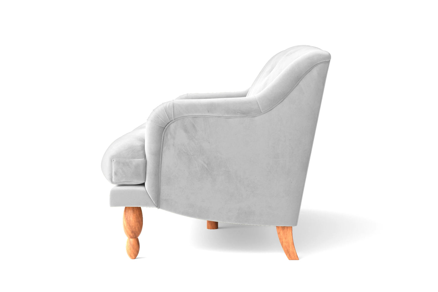 Burlington Armchair White Velvet