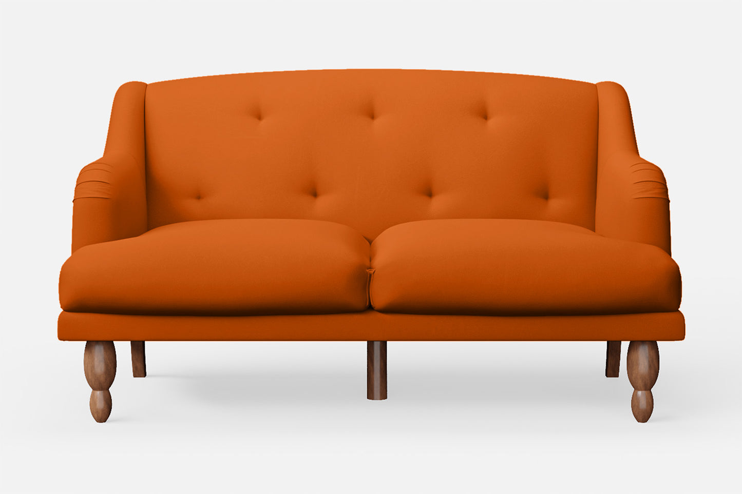 Burlington 2 Seater Sofa Orange Leather