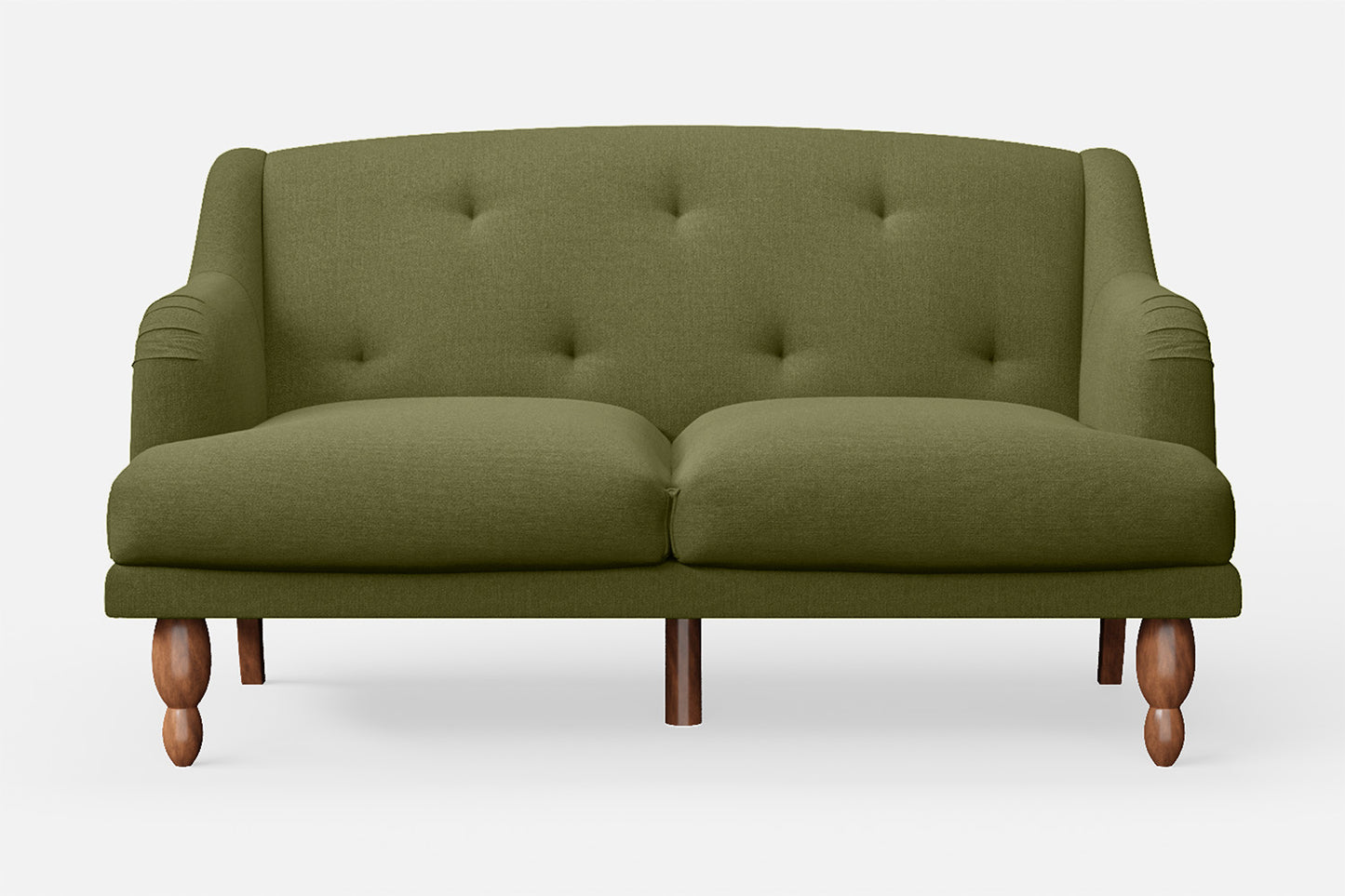 Burlington 2 Seater Sofa Olive Linen Fabric