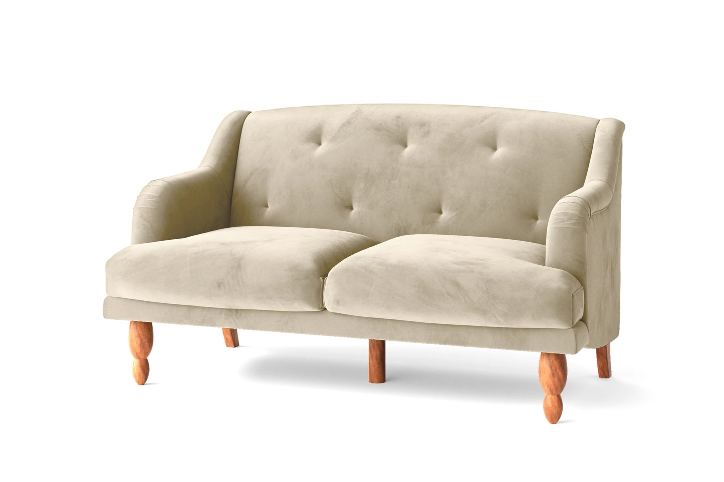 Burlington 2 Seater Sofa Cream Velvet