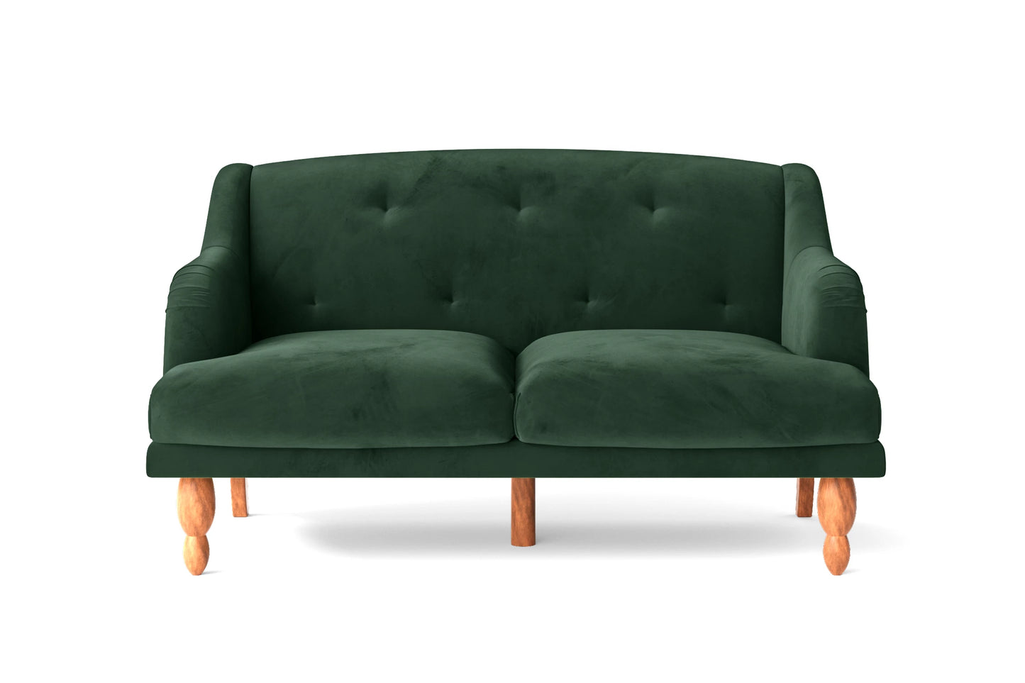 Burlington 2 Seater Sofa Green Velvet