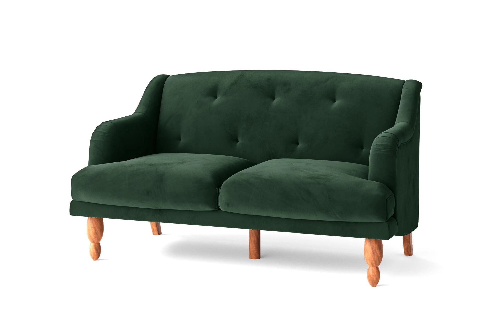 Burlington 2 Seater Sofa Green Velvet