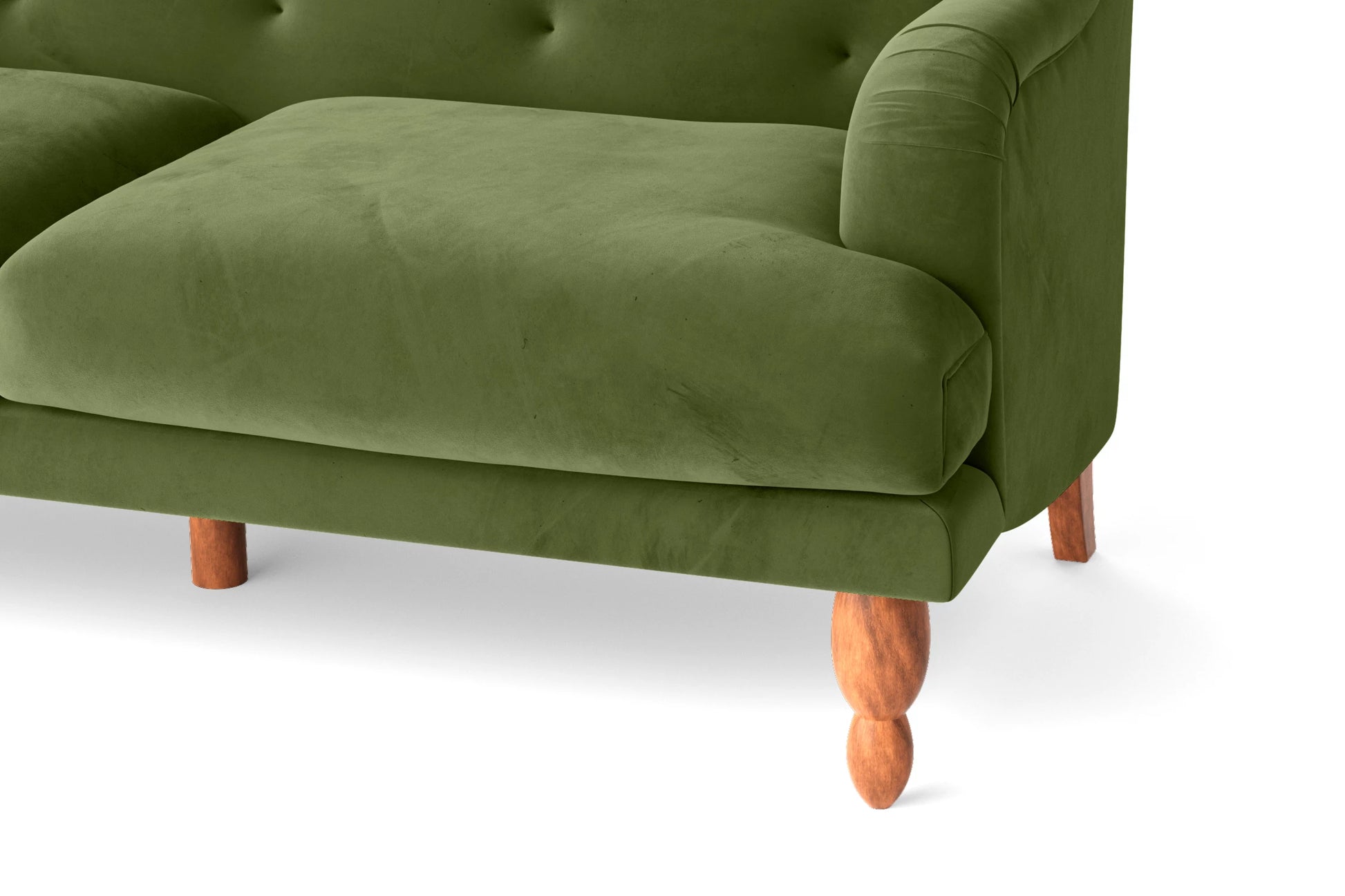 Burlington 2 Seater Sofa Lime Velvet