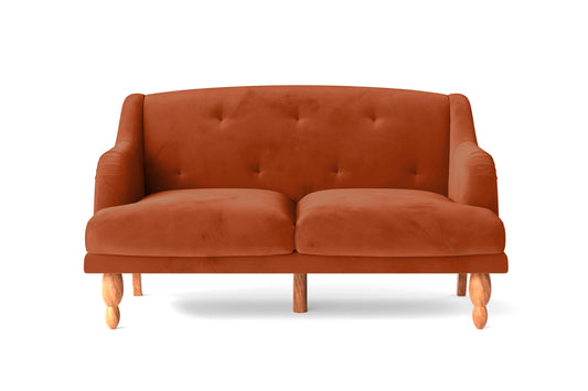 Burlington 2 Seater Sofa Orange Velvet