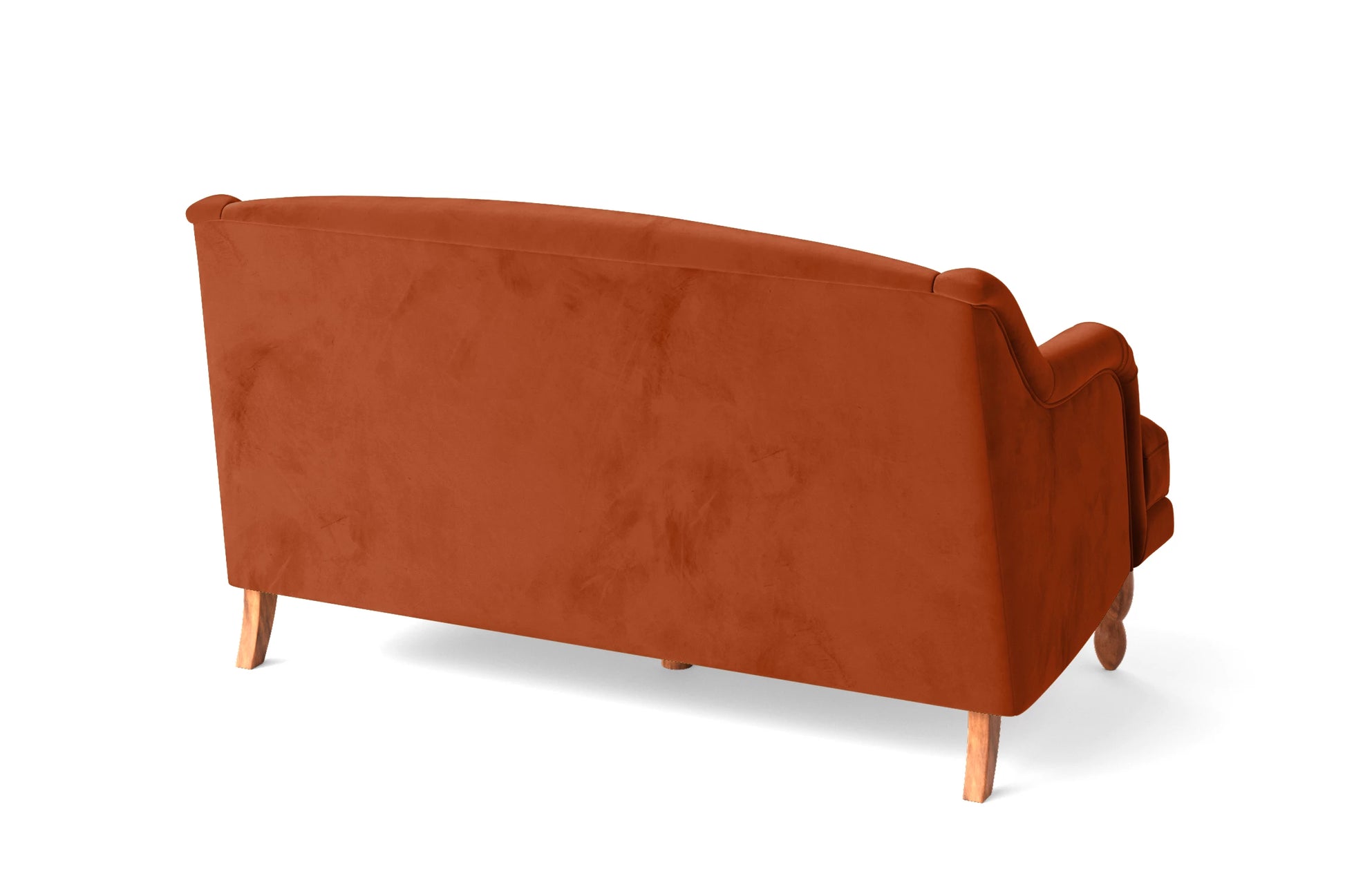 Burlington 2 Seater Sofa Orange Velvet