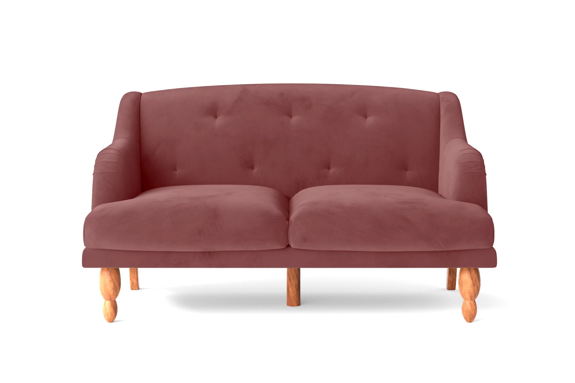 Burlington 2 Seater Sofa Pink Velvet