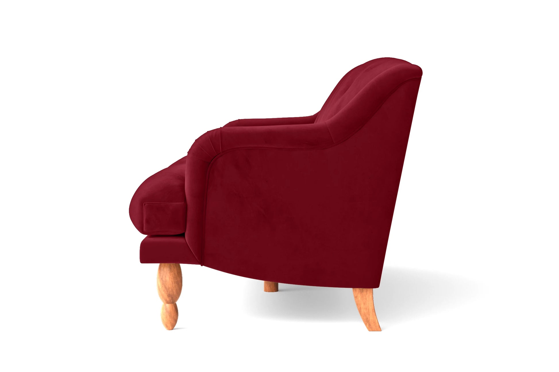 Burlington 2 Seater Sofa Red Velvet