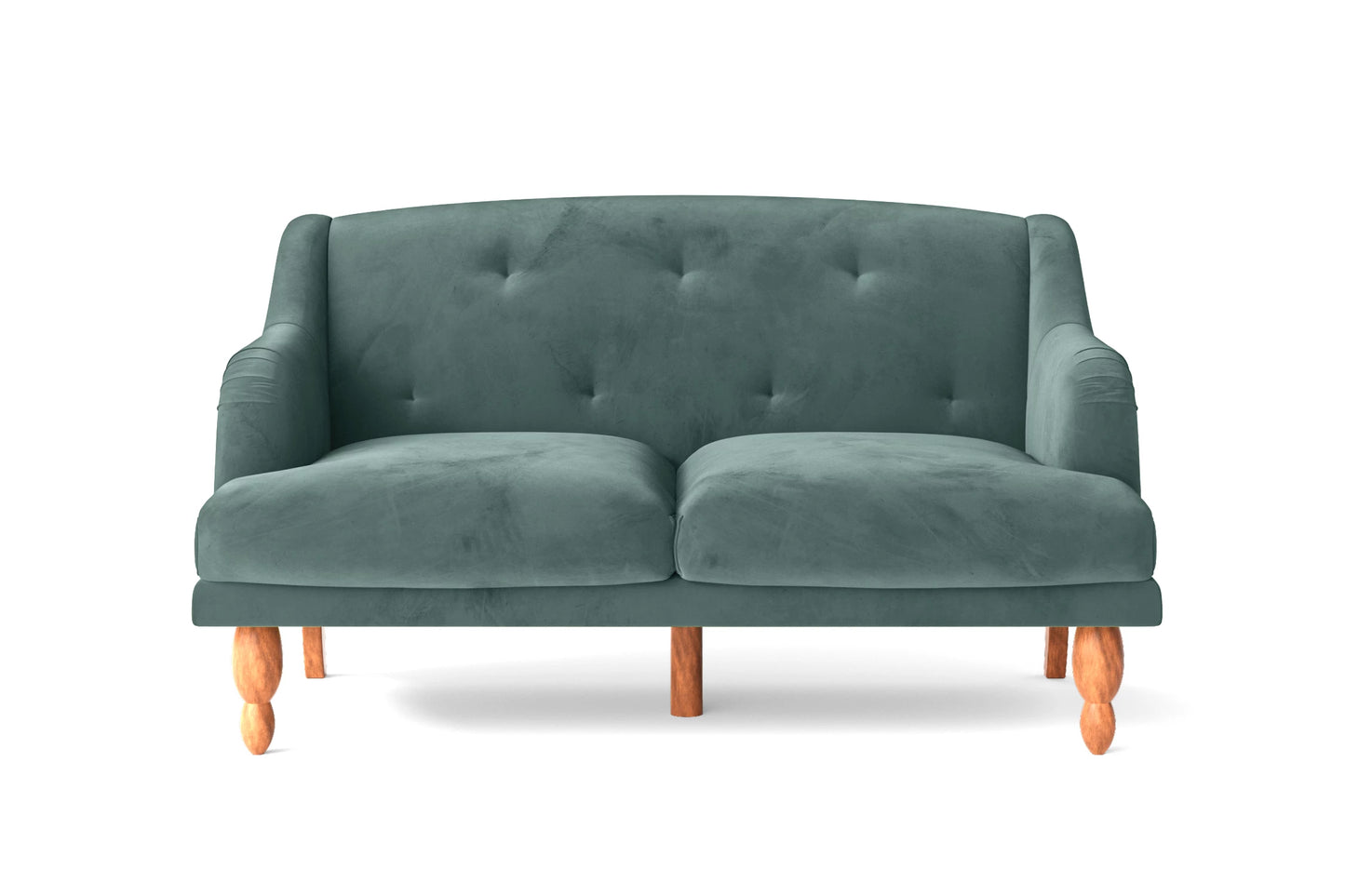 Burlington 2 Seater Sofa Teal Velvet