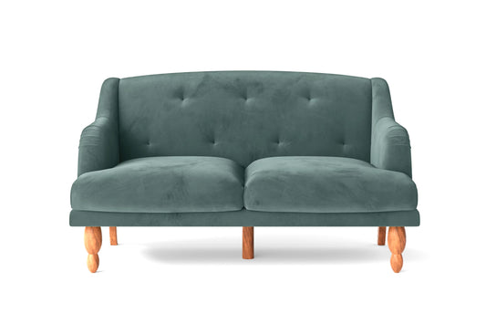 Burlington 2 Seater Sofa Teal Velvet