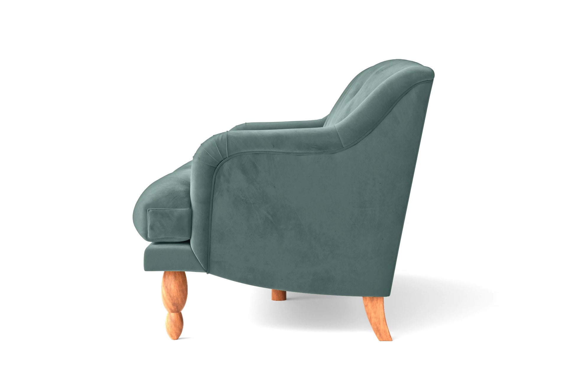 Burlington 2 Seater Sofa Teal Velvet