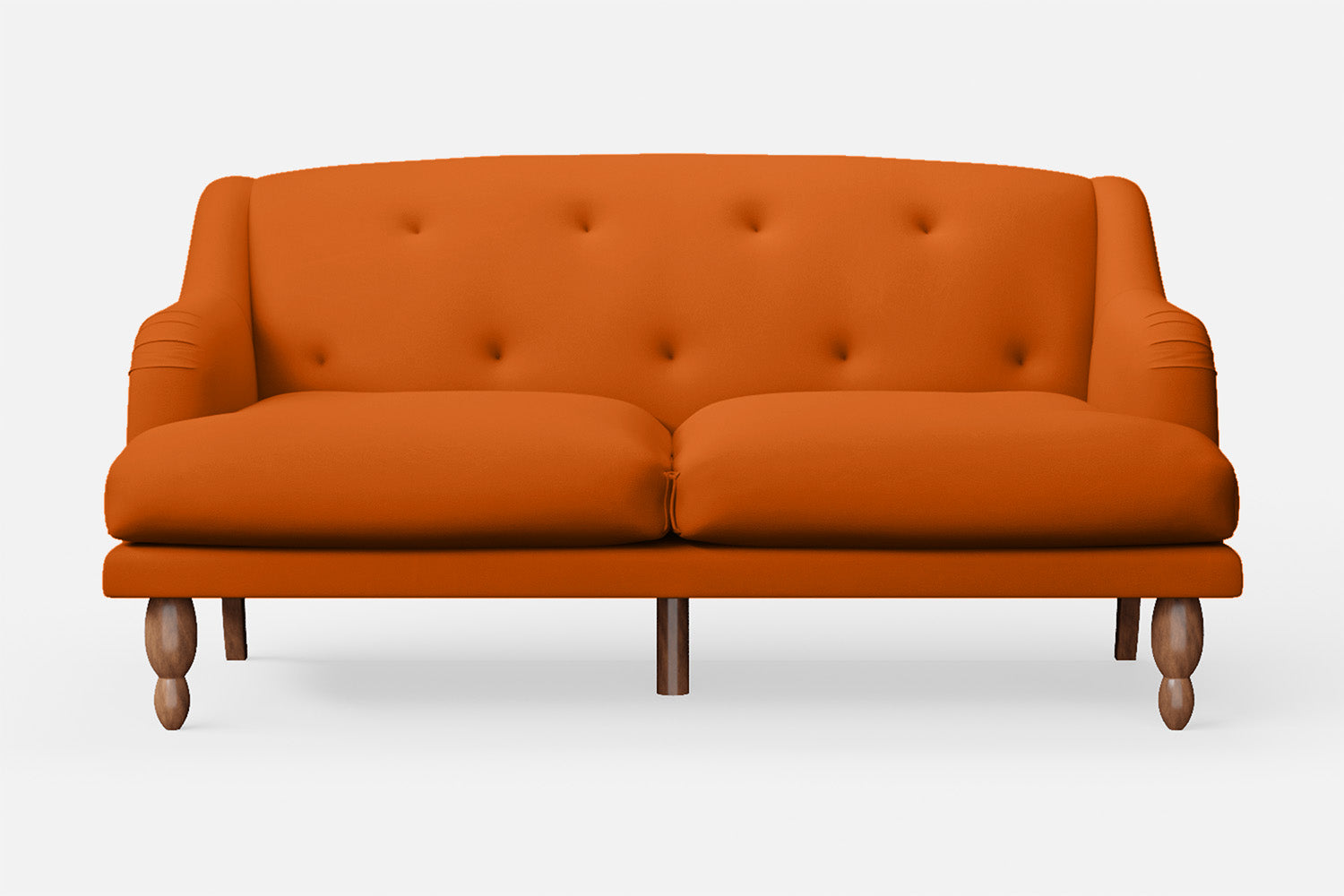 Burlington 3 Seater Sofa Orange Leather