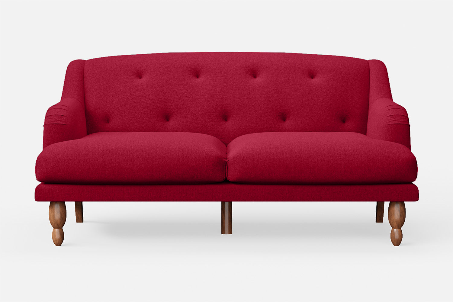 Burlington 3 Seater Sofa Red Linen Fabric