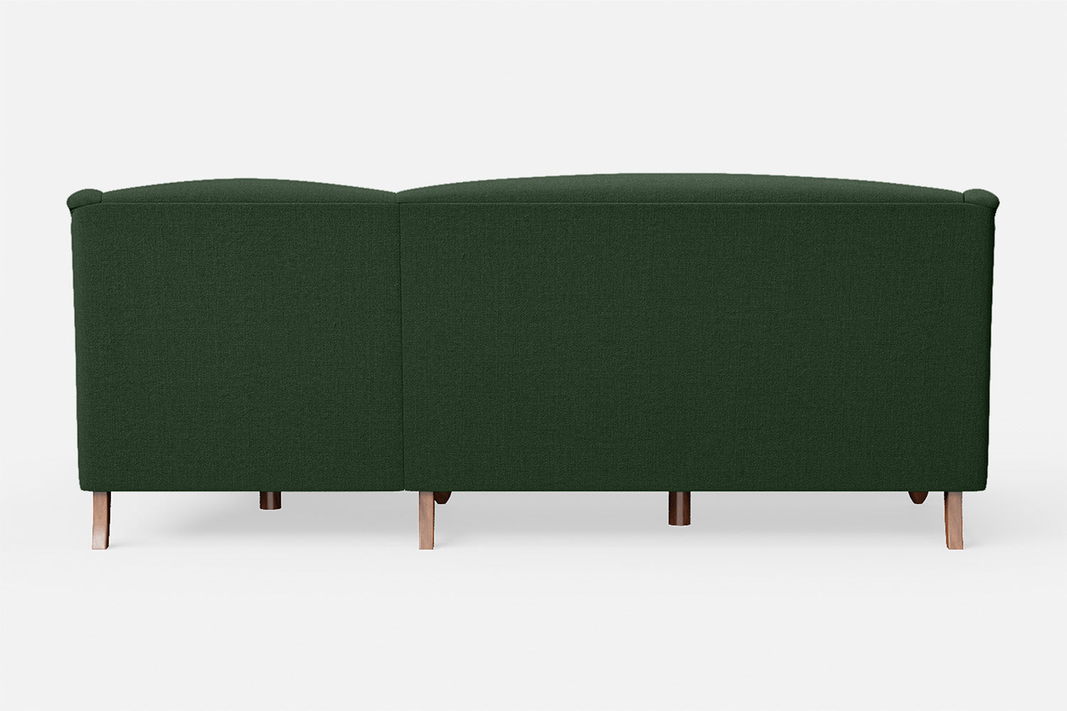 Burlington 3 Seater Right Hand Facing Chaise Lounge Corner Sofa Forest Green Linen Fabric