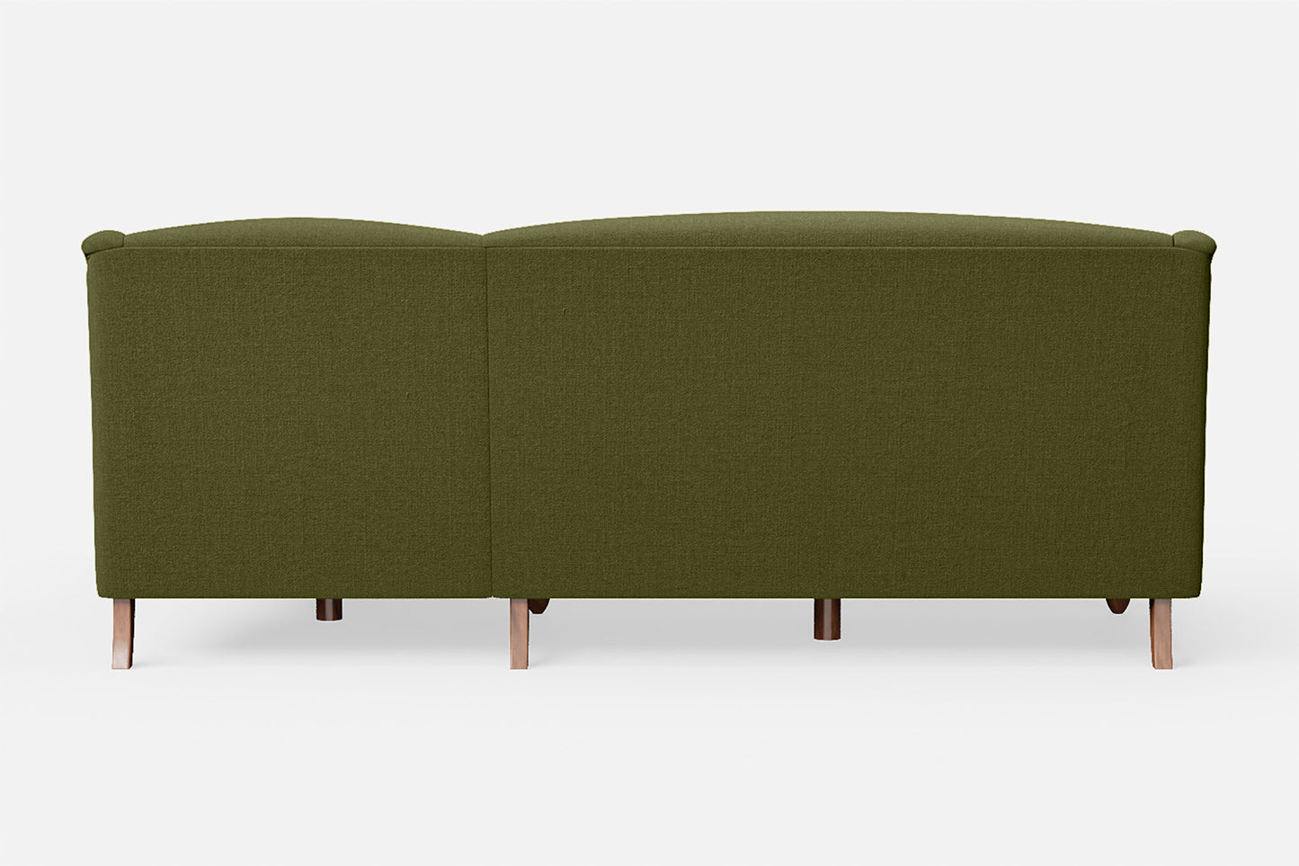 Burlington 3 Seater Right Hand Facing Chaise Lounge Corner Sofa Olive Linen Fabric