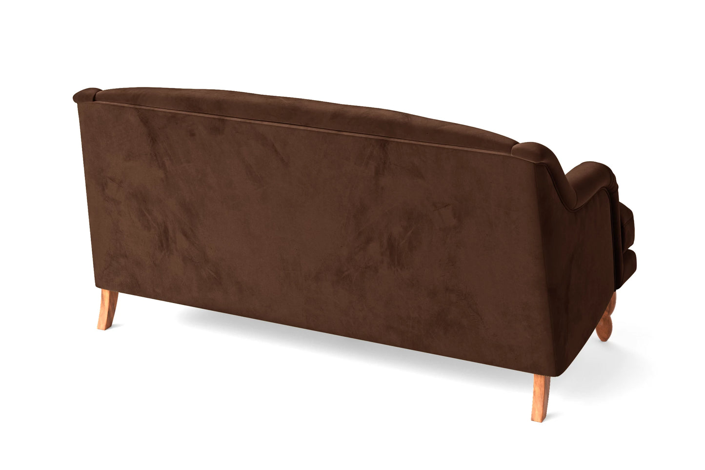 Burlington 3 Seater Sofa Coffee Brown Velvet