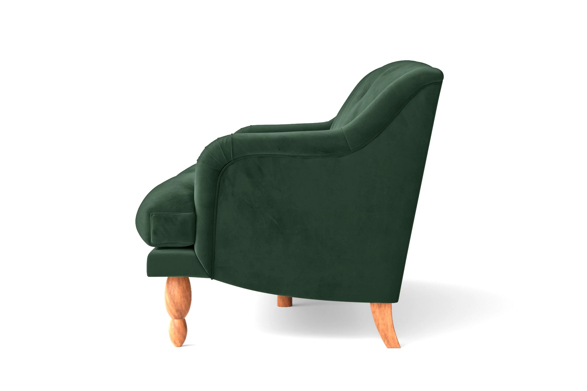 Burlington 3 Seater Sofa Green Velvet