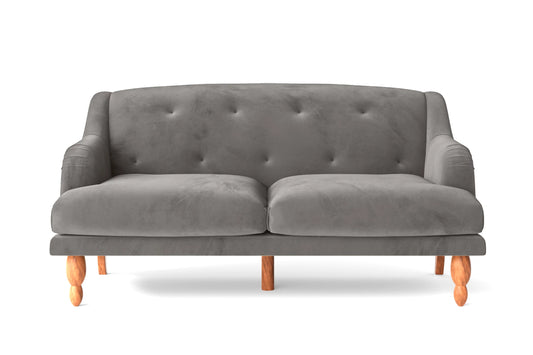 Burlington 3 Seater Sofa Grey Velvet