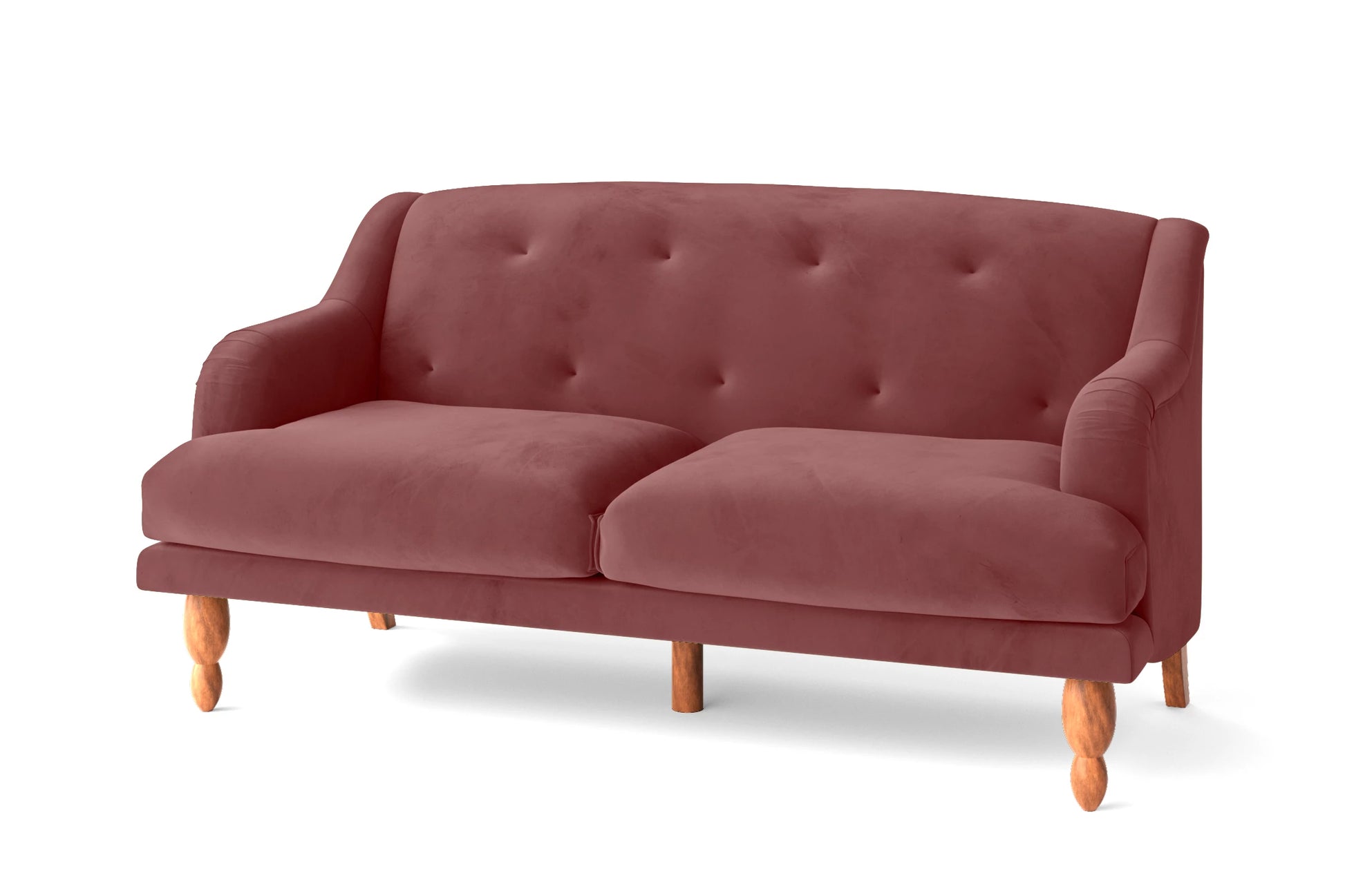 Burlington 3 Seater Sofa Pink Velvet