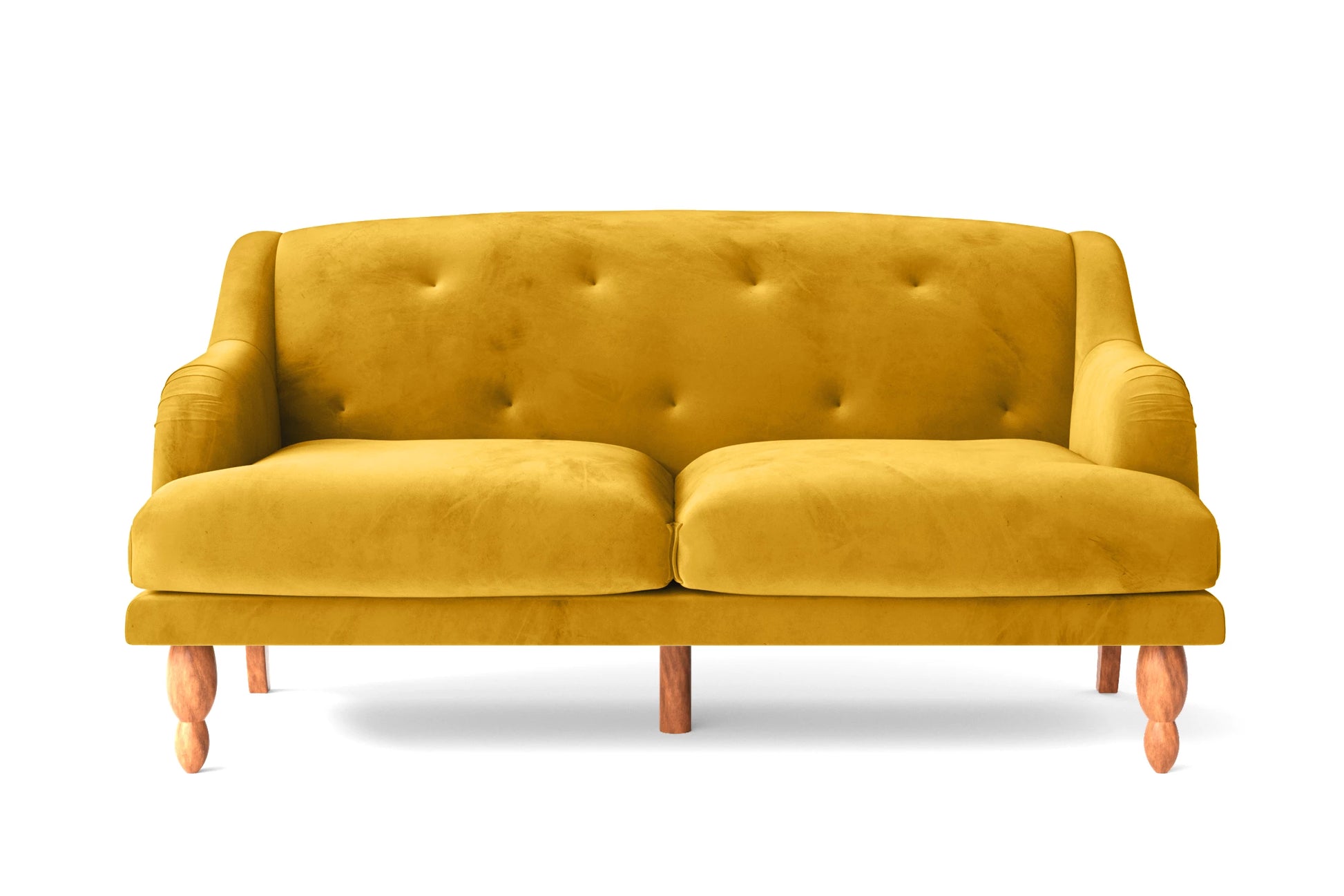 Burlington 3 Seater Sofa Yellow Velvet