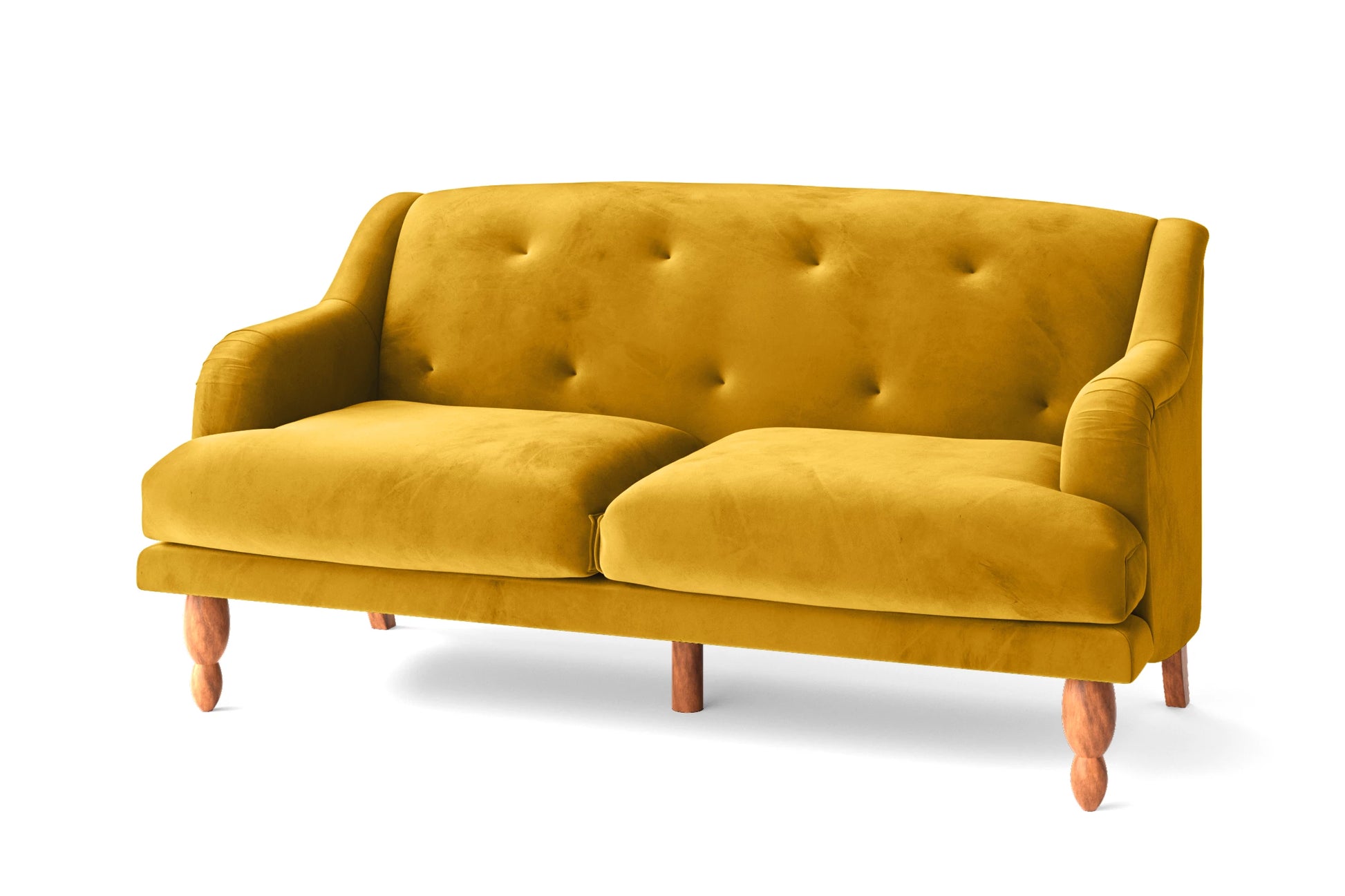 Burlington 3 Seater Sofa Yellow Velvet