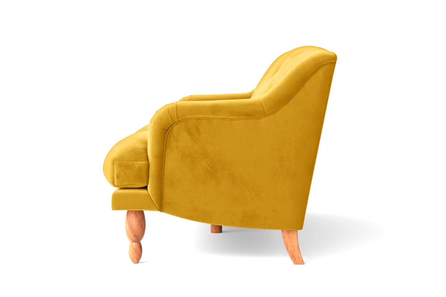 Burlington 3 Seater Sofa Yellow Velvet