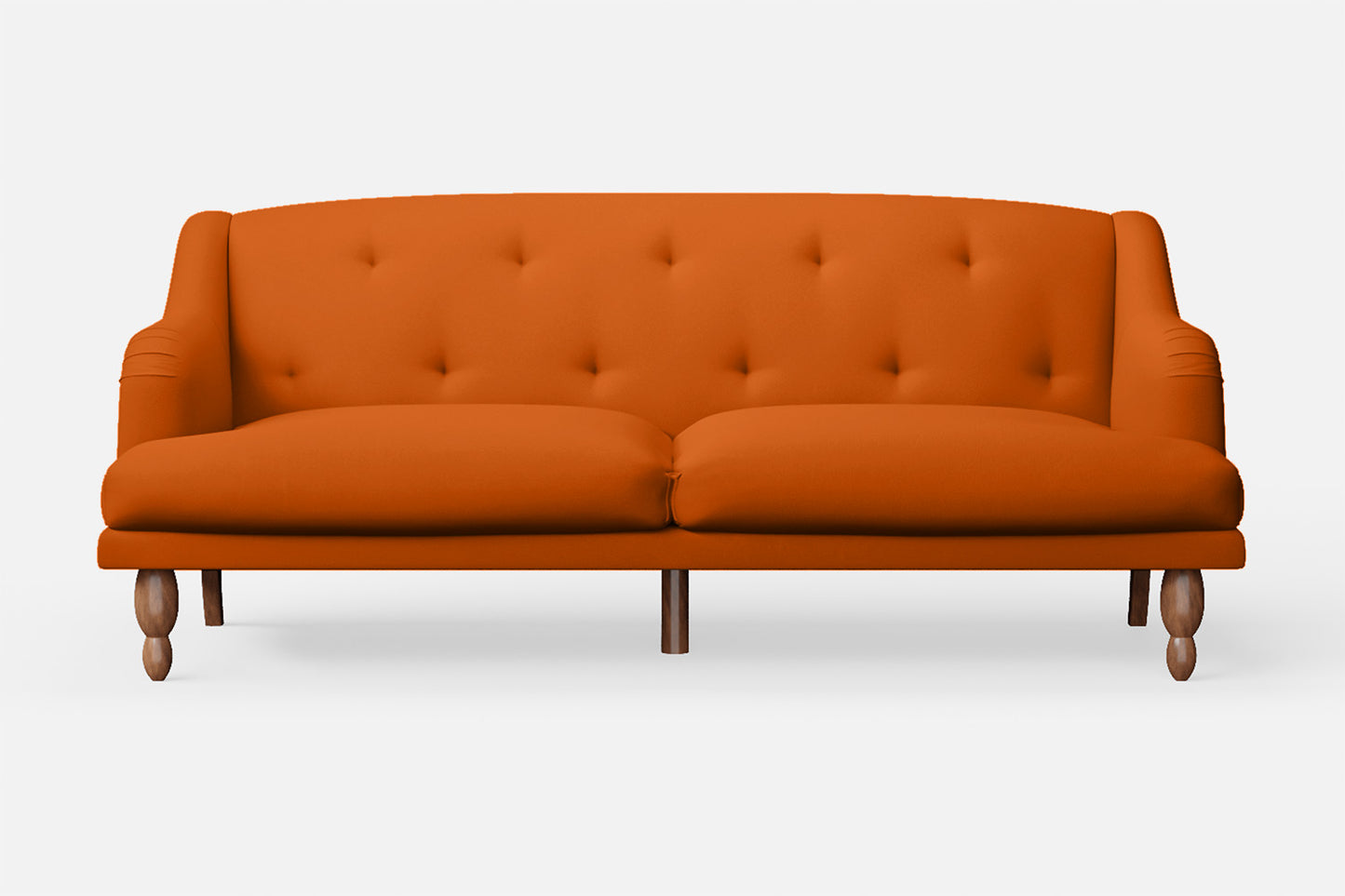 Burlington 4 Seater Sofa Orange Leather