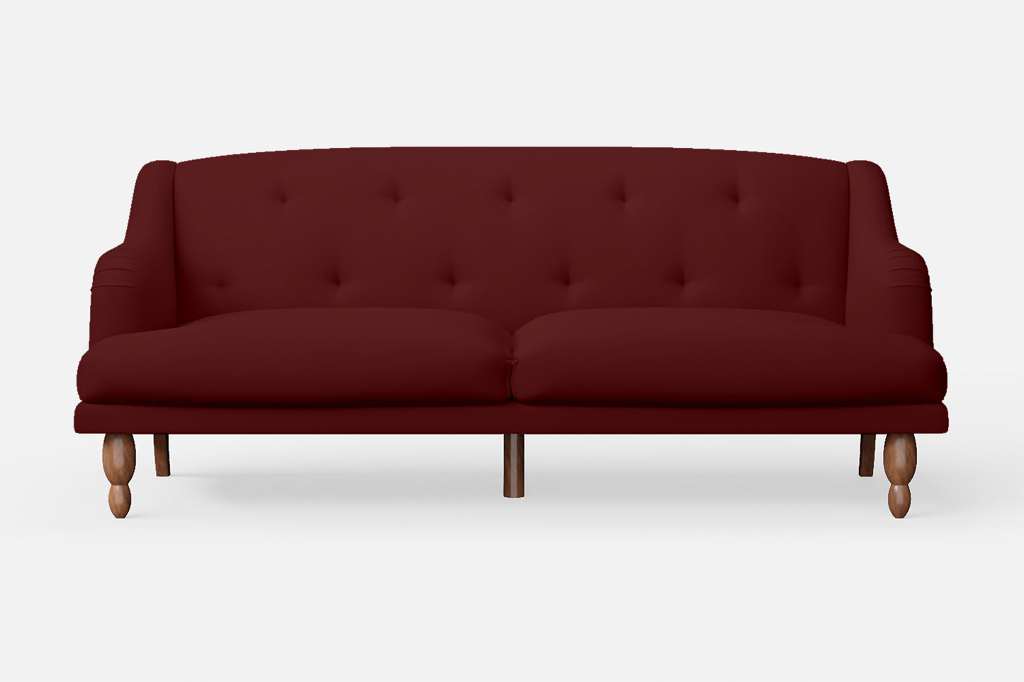 Burlington 4 Seater Sofa Red Leather