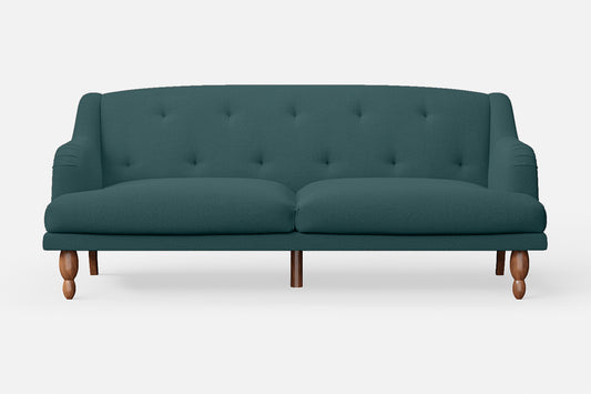 Burlington 4 Seater Sofa Teal Linen Fabric