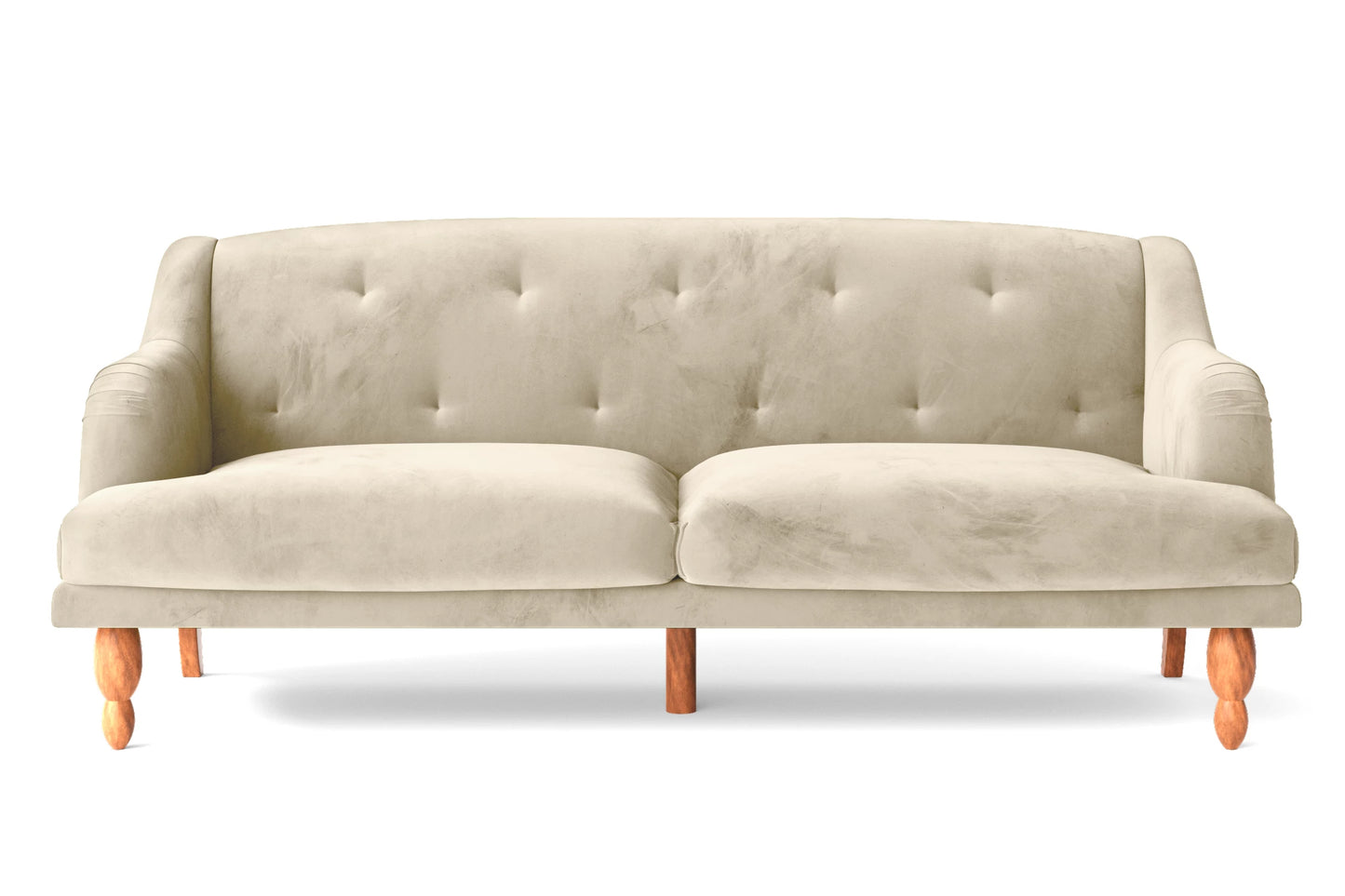 Burlington 4 Seater Sofa Cream Velvet